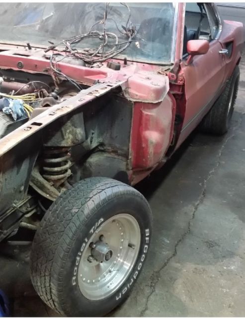 1969 T5 Candyapple Red with Low Gloss Black Ford Mustang Sportsroof