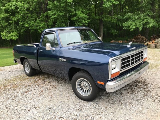 1982 Matallic Blue Dodge Ram 1500 Short Bed