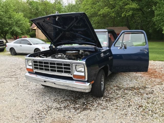 1982 Matallic Blue Dodge Ram 1500 Short Bed