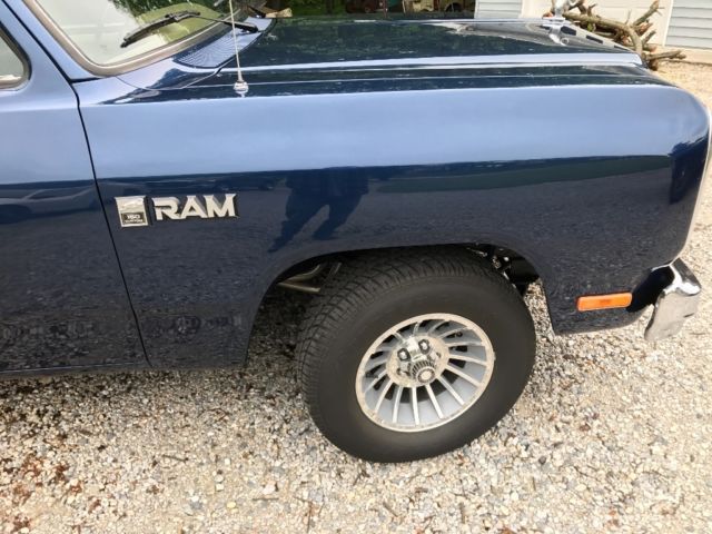 1982 Matallic Blue Dodge Ram 1500 Short Bed
