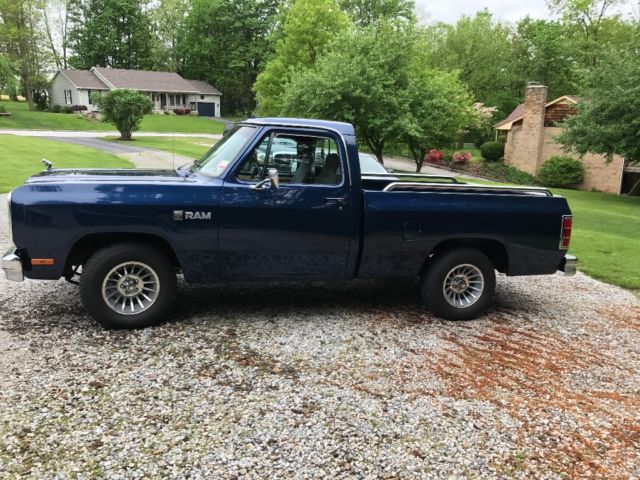1982 Matallic Blue Dodge Ram 1500 Short Bed