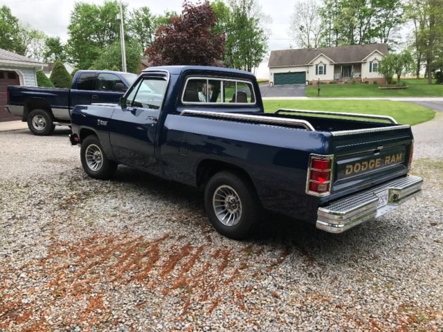 1982 Matallic Blue Dodge Ram 1500 Short Bed