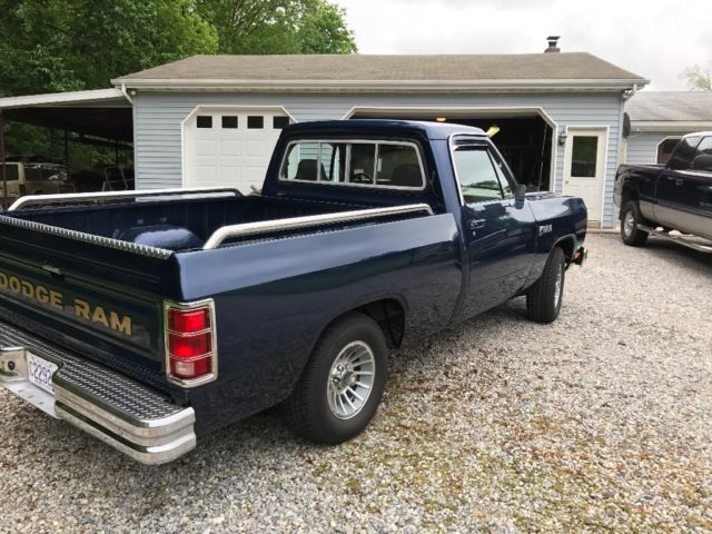 1982 Matallic Blue Dodge Ram 1500 Short Bed