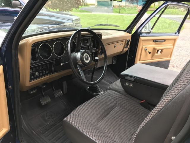 1982 Matallic Blue Dodge Ram 1500 Short Bed