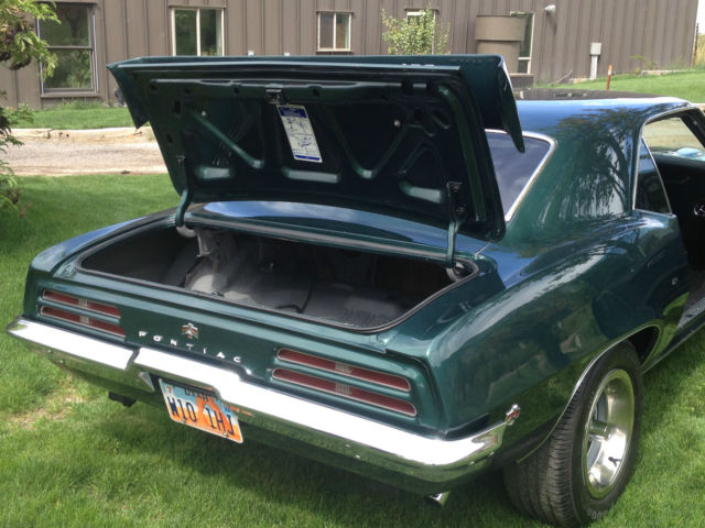1969 Green Pontiac Firebird Coupe