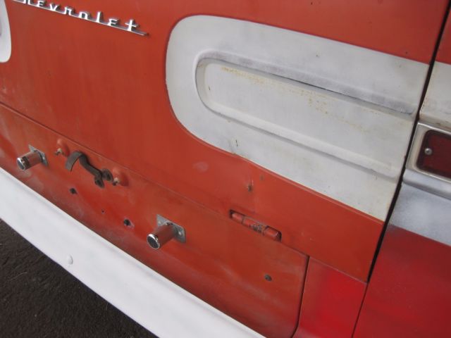 1963 Red Chevrolet Corvair Standard Cab Pickup