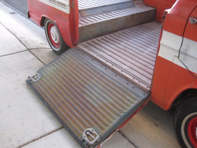 1963 Red Chevrolet Corvair Standard Cab Pickup