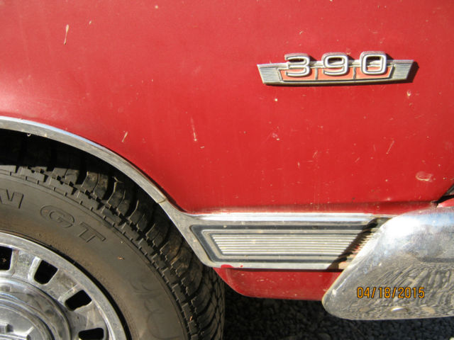 1967 Red Ford Ranchero pickup 2 door