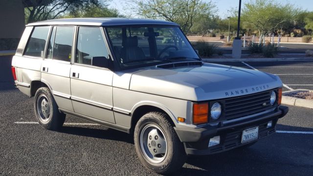 1989 Silver Land Rover Range Rover SUV