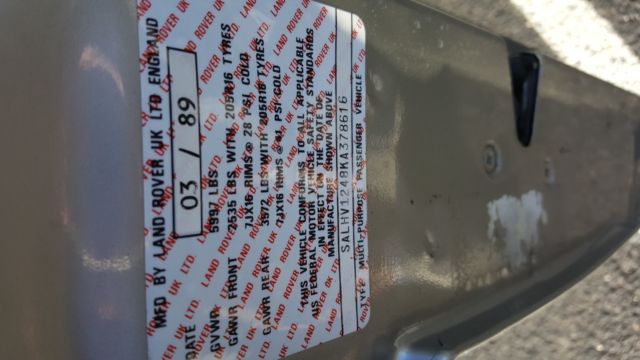 1989 Silver Land Rover Range Rover SUV