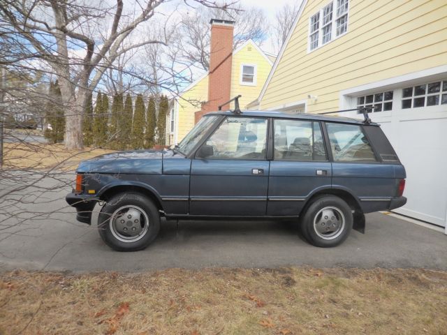 1992 Blue Land Rover Range Rover SUV