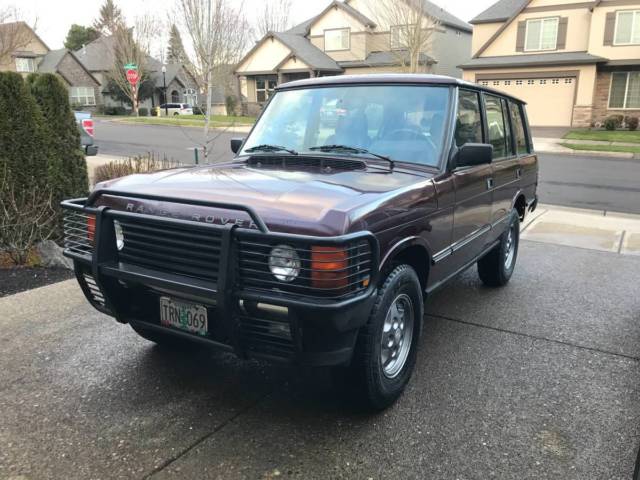 1994 Burgundy Land Rover Range Rover Cab & Chassis