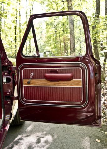 1969 Burgundy Ford F-100 Standard Cab Pickup