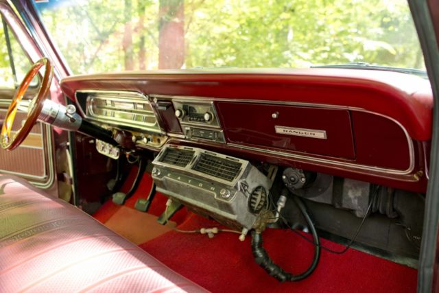 1969 Burgundy Ford F-100 Standard Cab Pickup