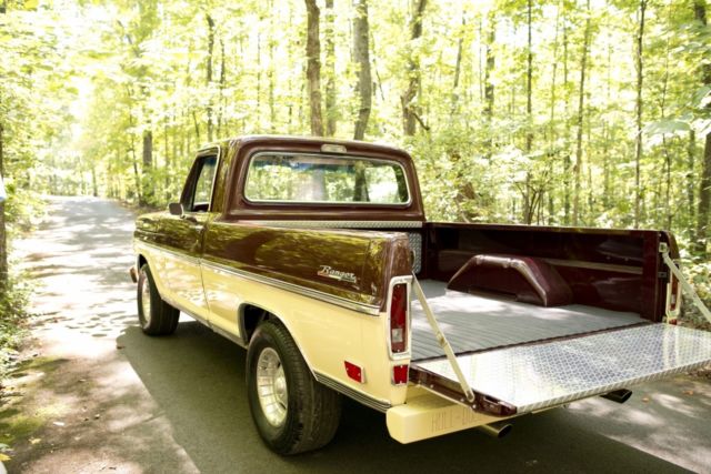 1969 Burgundy Ford F-100 Standard Cab Pickup