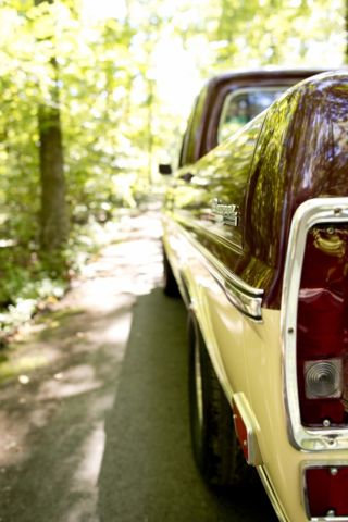 1969 Burgundy Ford F-100 Standard Cab Pickup