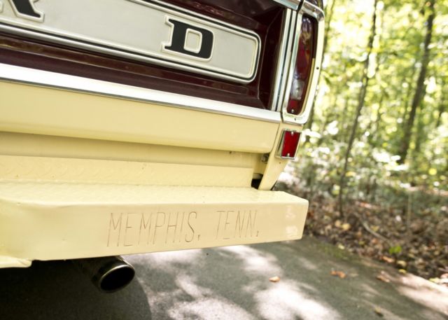 1969 Burgundy Ford F-100 Standard Cab Pickup