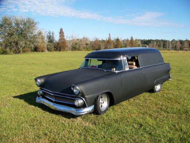 1955 flat black enamal/gloss metal flake roof Ford Sedan Delivery Sedan Delivery