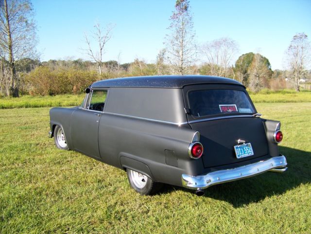 1955 flat black enamal/gloss metal flake roof Ford Sedan Delivery Sedan Delivery