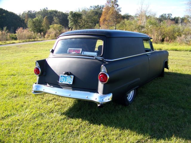 1955 flat black enamal/gloss metal flake roof Ford Sedan Delivery Sedan Delivery