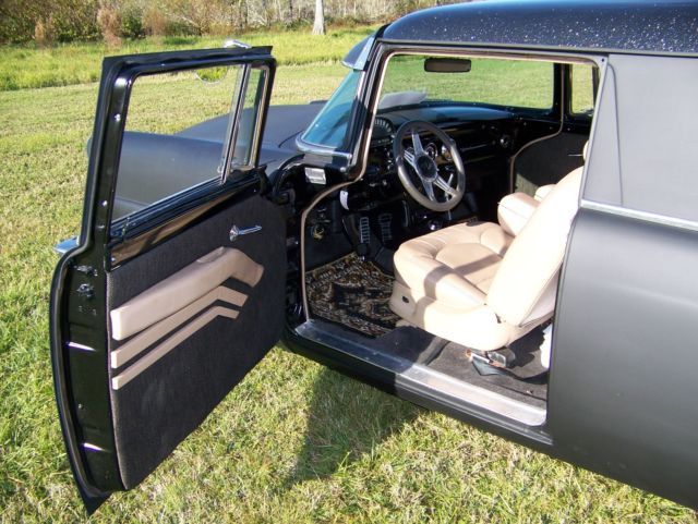 1955 flat black enamal/gloss metal flake roof Ford Sedan Delivery Sedan Delivery