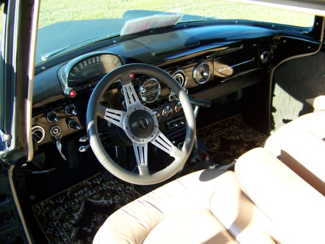 1955 flat black enamal/gloss metal flake roof Ford Sedan Delivery Sedan Delivery