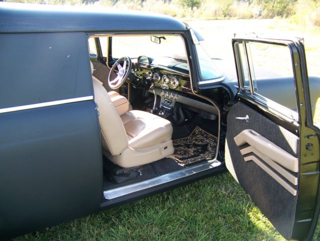 1955 flat black enamal/gloss metal flake roof Ford Sedan Delivery Sedan Delivery