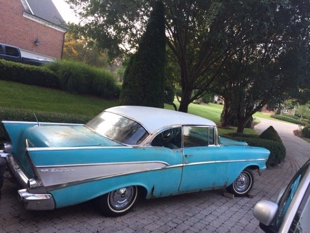 1957 Turquse Chevrolet Bel Air/150/210 Sport Coup