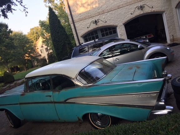 1957 Turquse Chevrolet Bel Air/150/210 Sport Coup