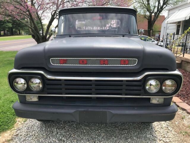 1959 Flat Black Ford F-250 Standard Cab Pickup