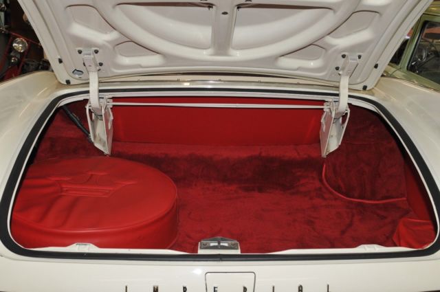 1960 White Chrysler Imperial Convertible