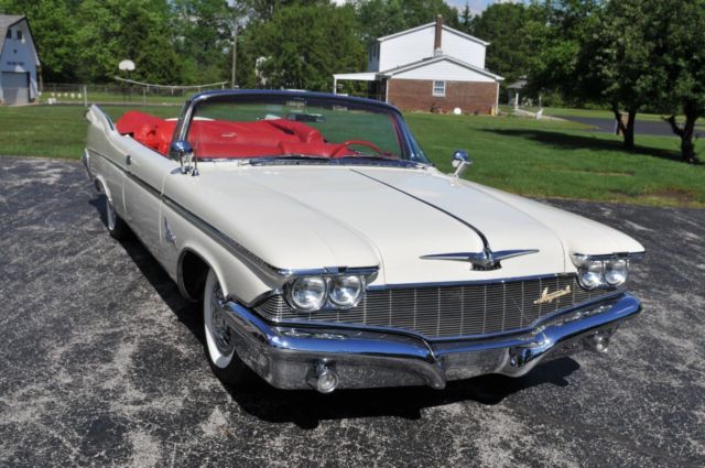 1960 White Chrysler Imperial Convertible