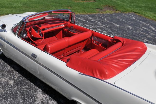 1960 White Chrysler Imperial Convertible