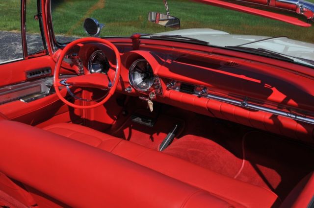 1960 White Chrysler Imperial Convertible