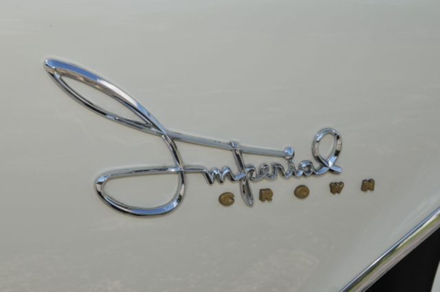 1960 White Chrysler Imperial Convertible