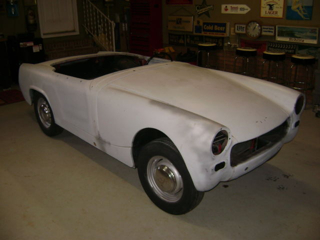 1961 Gray Austin Healey Sprite Convertible