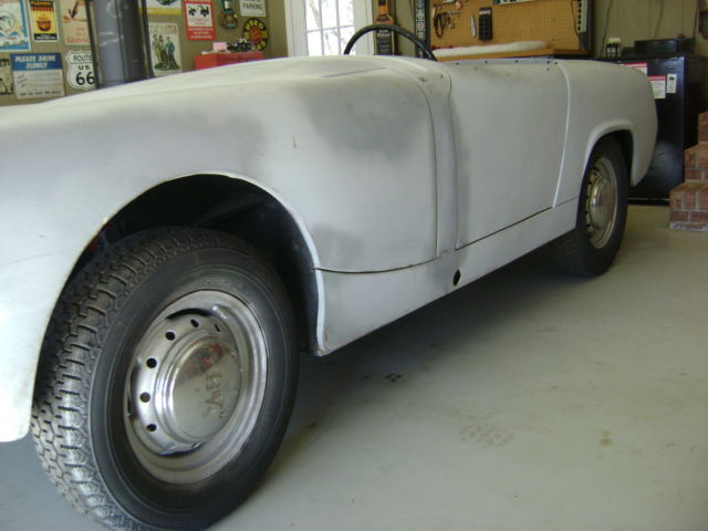 1961 Gray Austin Healey Sprite Convertible