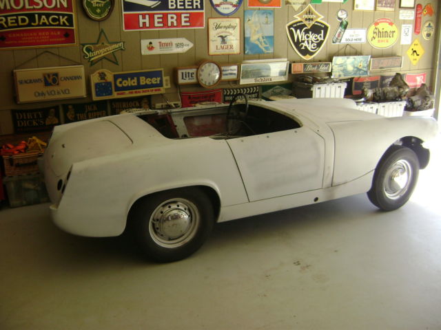 1961 Gray Austin Healey Sprite Convertible