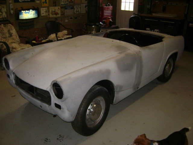 1961 Gray Austin Healey Sprite Convertible