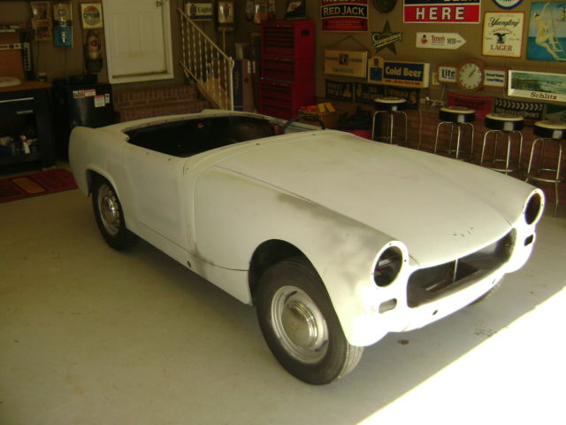 1961 Gray Austin Healey Sprite Convertible