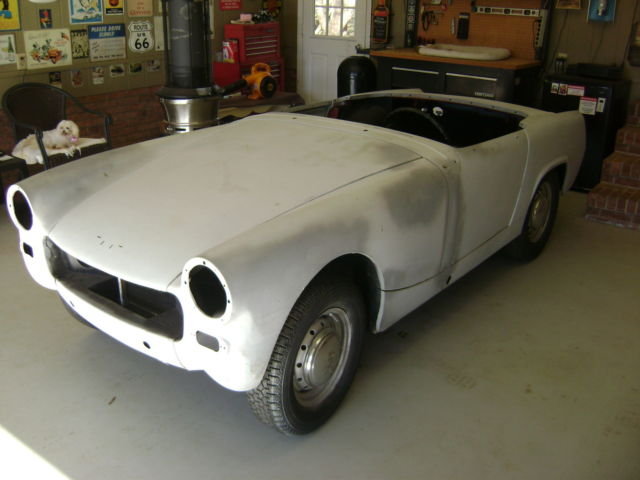 1961 Gray Austin Healey Sprite Convertible