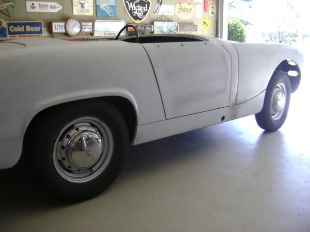 1961 Gray Austin Healey Sprite Convertible