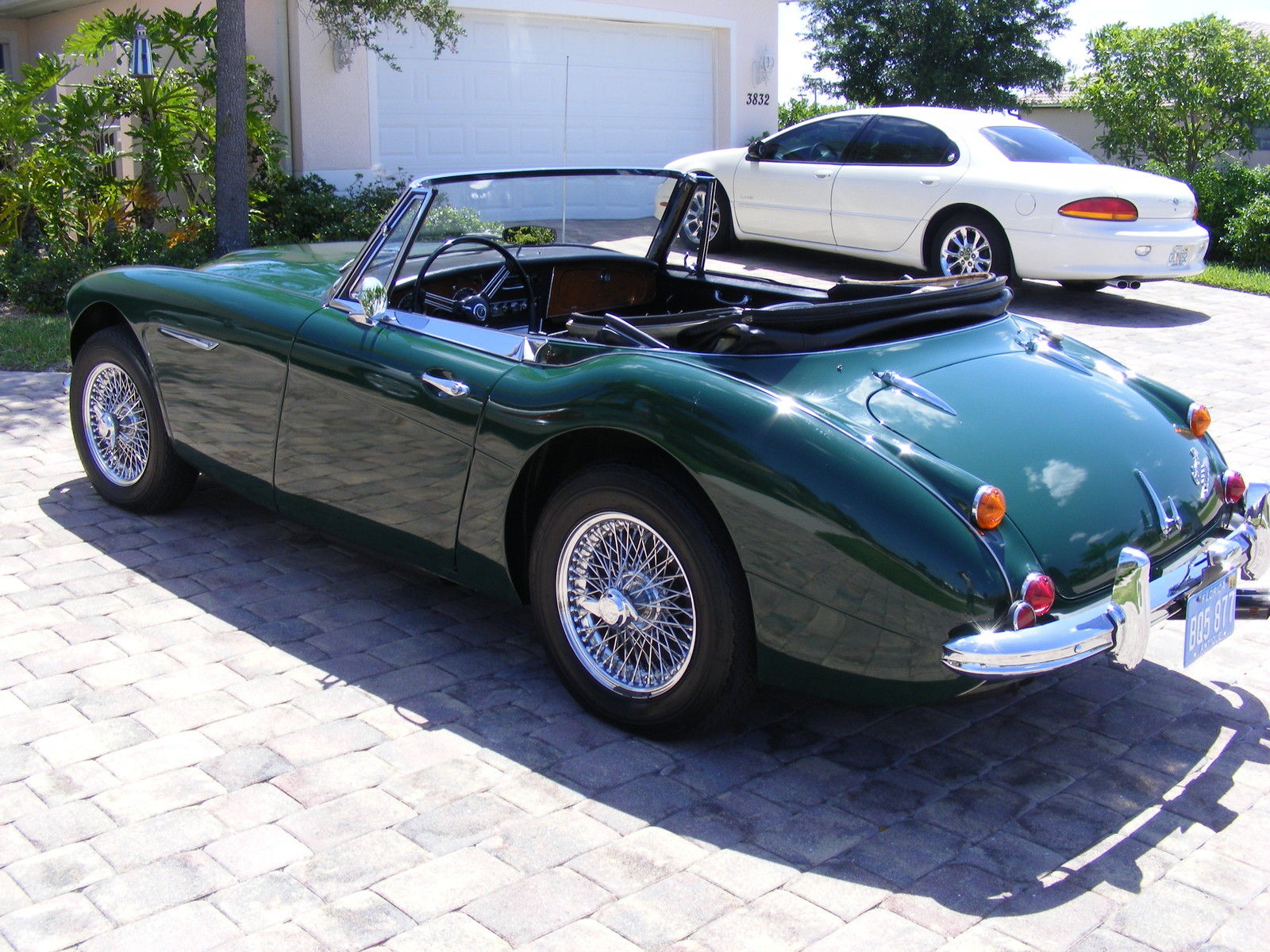 1966 British Racing Green Austin Healey 3000 Convertible