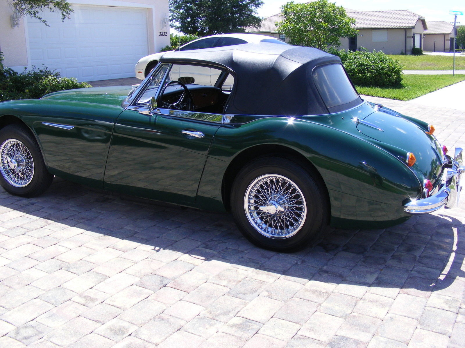 1966 British Racing Green Austin Healey 3000 Convertible