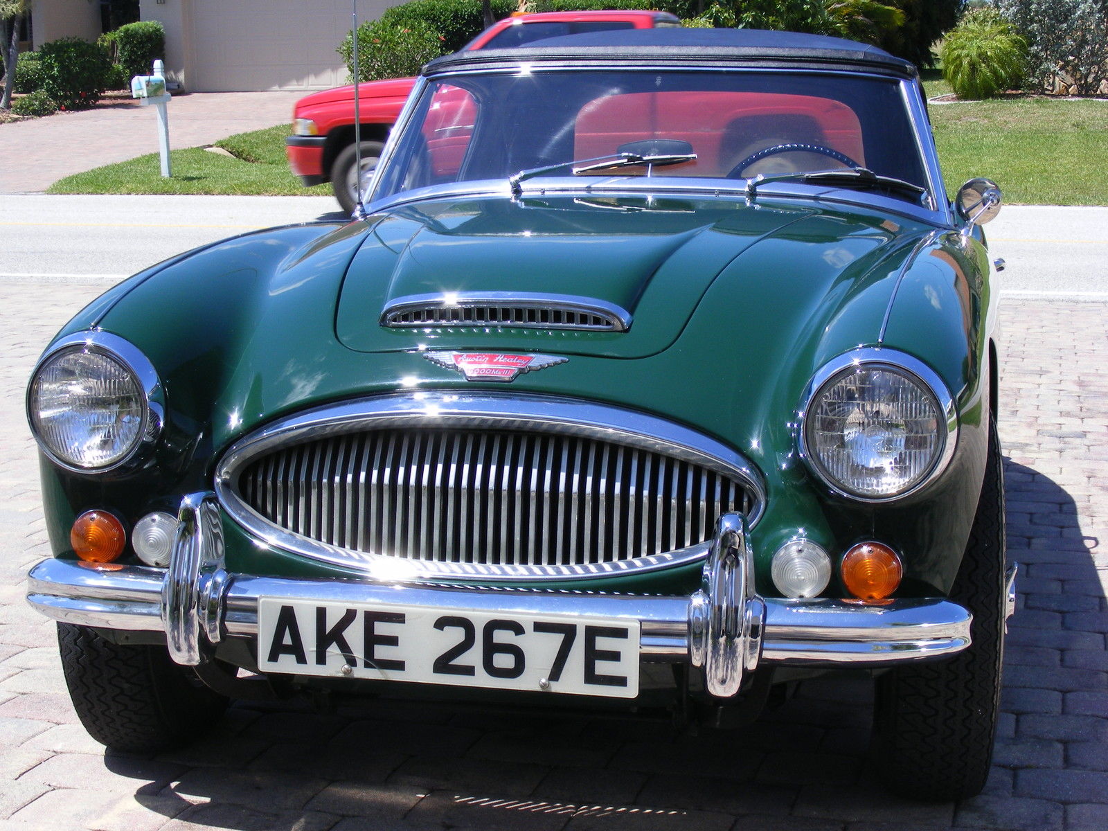 1966 British Racing Green Austin Healey 3000 Convertible
