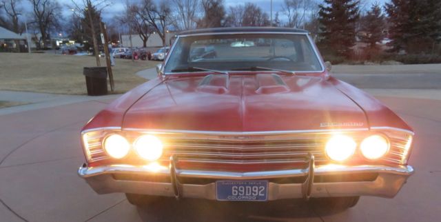 1967 Red Chevrolet El Camino