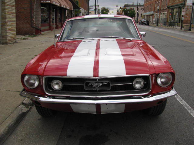 1967 Red Ford Mustang Fastback
