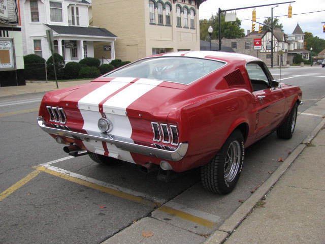 1967 Red Ford Mustang Fastback