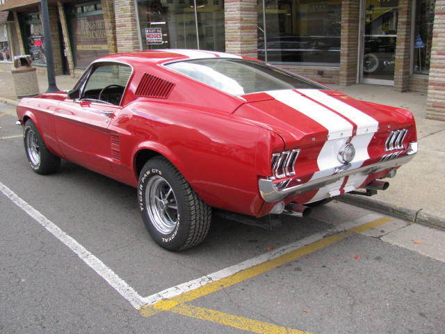 1967 Red Ford Mustang Fastback