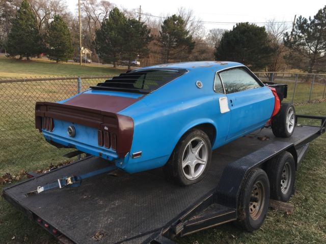 1969 Yellow Ford Mustang Fastback